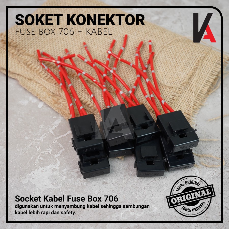 Soket Sikring 706 / Rumah Sikring / Socket Sekring Fuse Box Hitam