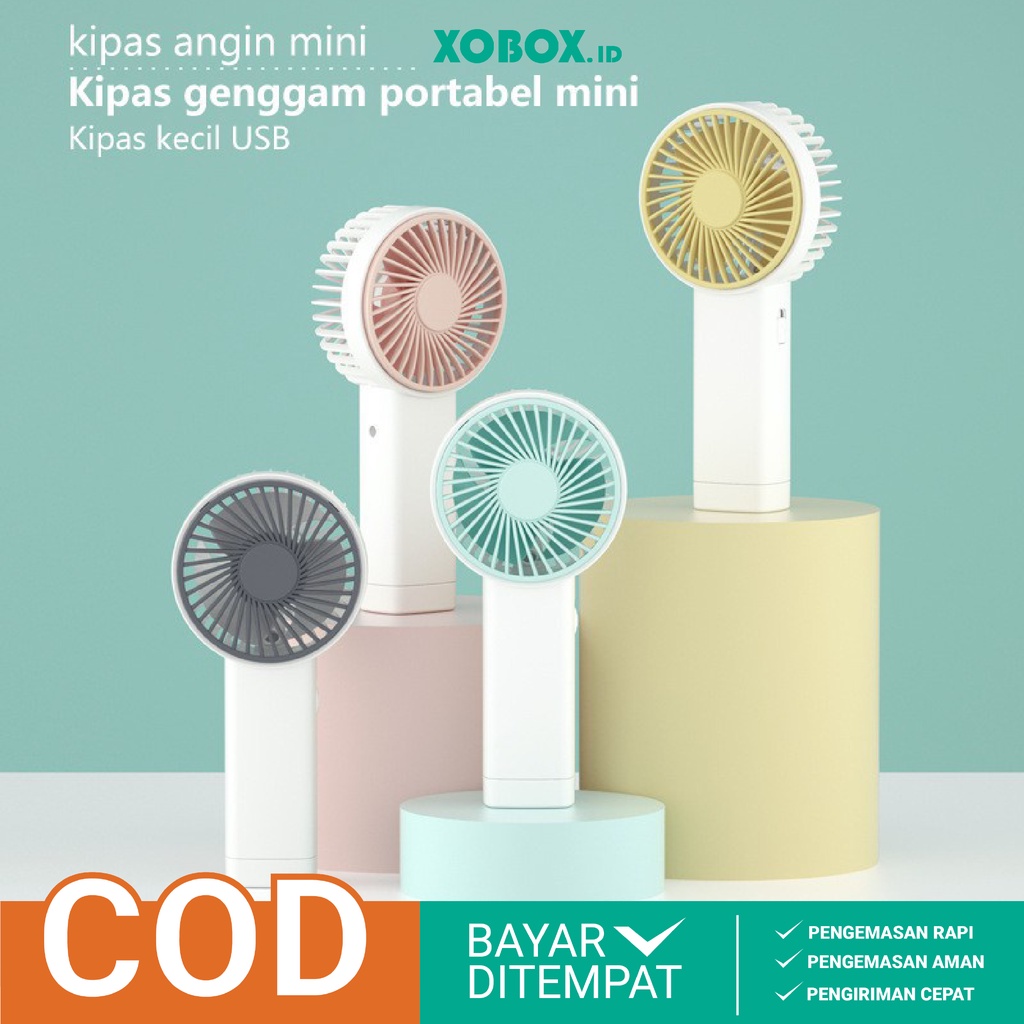 Kipas Angin Mini Genggam Cute / Kipas Lipat Portable / Mini Fan HM019 - XOBOX