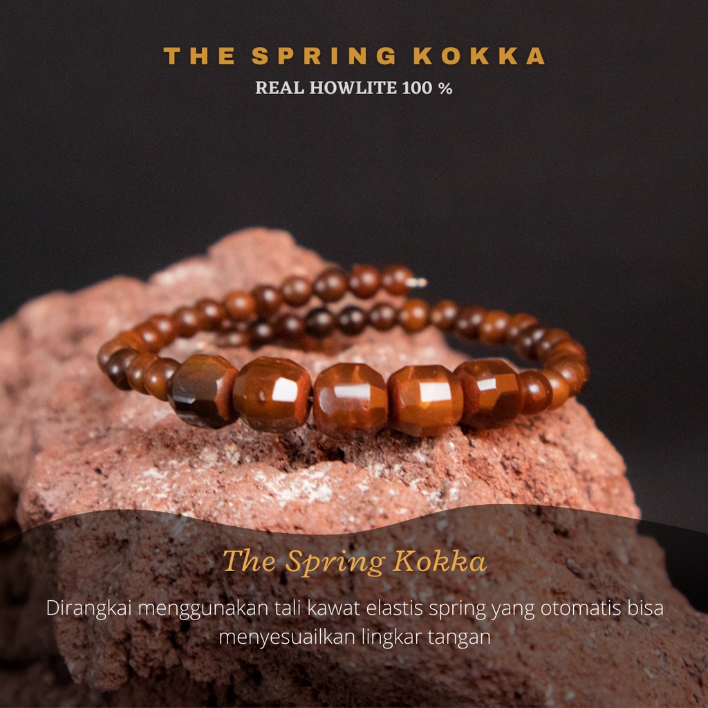 Gelang Kayu Bertuah Kokka Kaukah ASLI Original CUSTOM SPRING