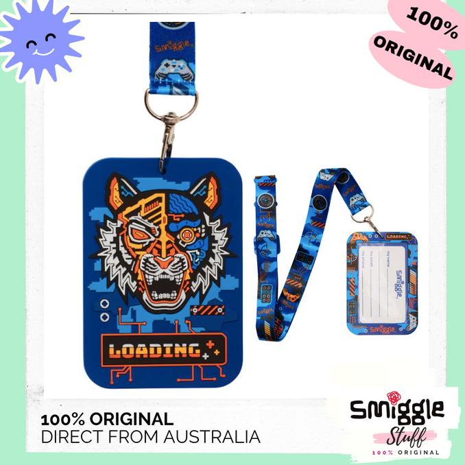 

Original SMIGGLE Bus Pass Lanyard ID / Name Tag Smiggle TERLARIS TERPERCAYA ORIGINAL
