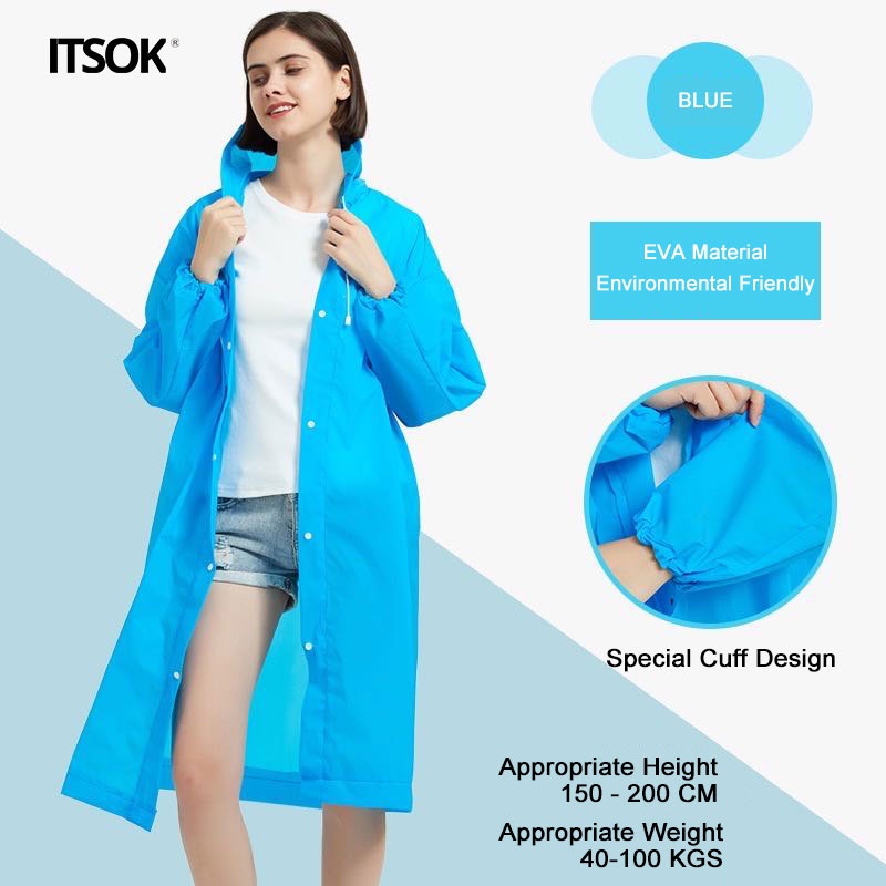 ITSOK JAS HUJAN / RAINCOAT COLOURFUL / JAS HUJAN EVA POLOS / JAS HUJAN UNISEX / JAS HUJAN TRANSPARAN TEBAL / JAS HUJAN PRAKTIS/jas hujan pria/jas hujan wanita/jas hujan plastik/import raincoat