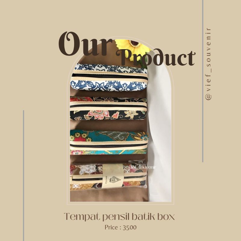 

Tempat pensil motif batik