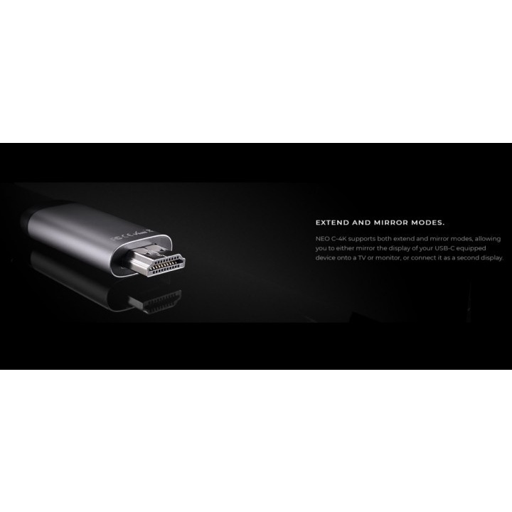 MINIX NEO C-4K - USB-C to 4K HDMI Cable 180cm - Hi-Res Display