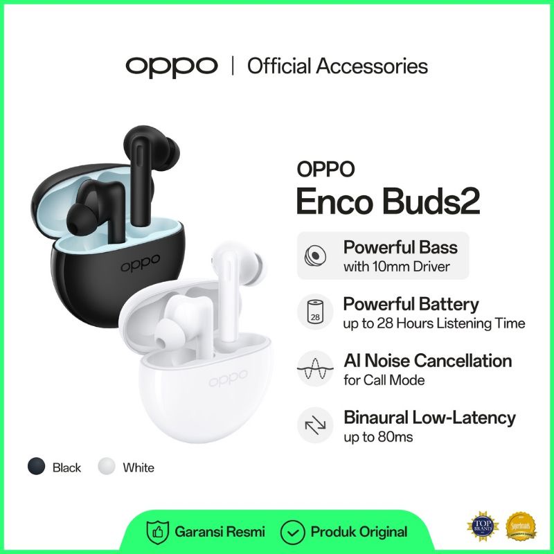 Jual Oppo Enco Buds2 Original Headset Bluetooth Oppo Garansi resmi