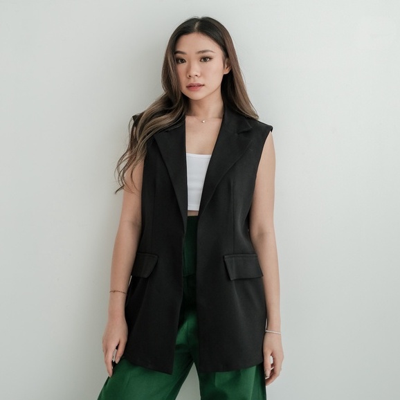 [TAVIA] KIMORA VEST / VEST WANITA / ROMPI WANITA / ATASAN WANITA / OUTER WANITA