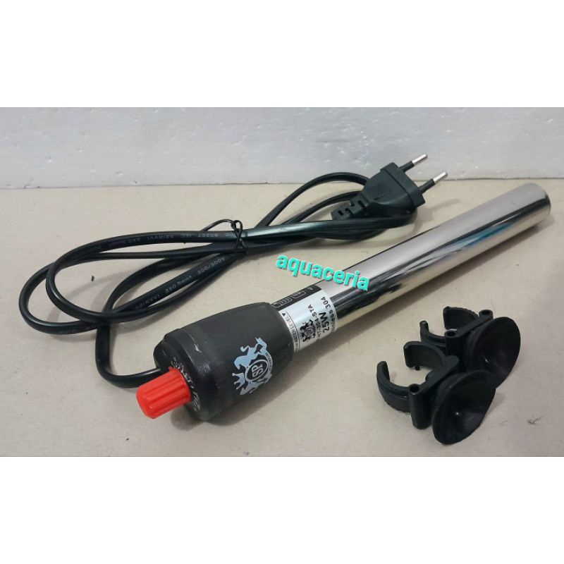 heater pemanas suhu air bahan stanlise besi SP 25Watt awet termurah