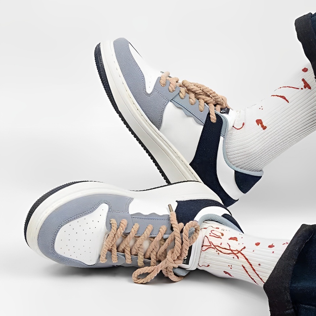 Highland Sepatu Pria Casual Import Sepatu Sneakers Trendy Tali KSR113