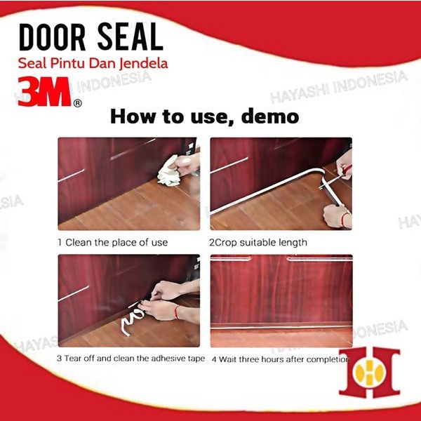 Door Seal Original 3M Penutup Lubang Celah Pintu Jendela - 5m