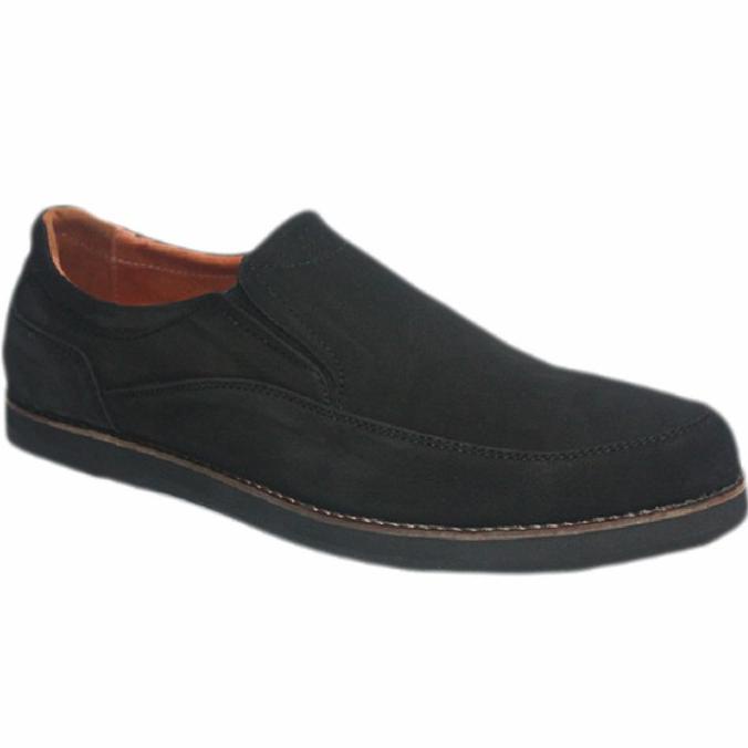 Dr. Kevin Sepatu Kulit Asli Kasual Pria Slip On hak Rata Suede 834-033