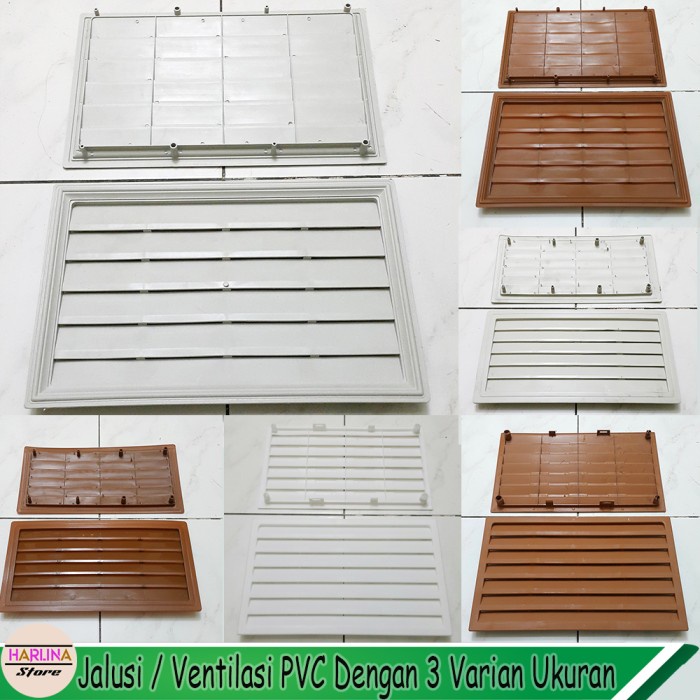 Klm Jalusi Pvc / Ventilasi / Kisi-Kisi Udara Pintu Kamar Mandi Toilet Wc