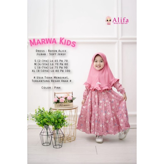 GAMIS ANAK MARWA KIDS ORIGINAL ALIFA//GAMIS ANAK ALIFA MURAH