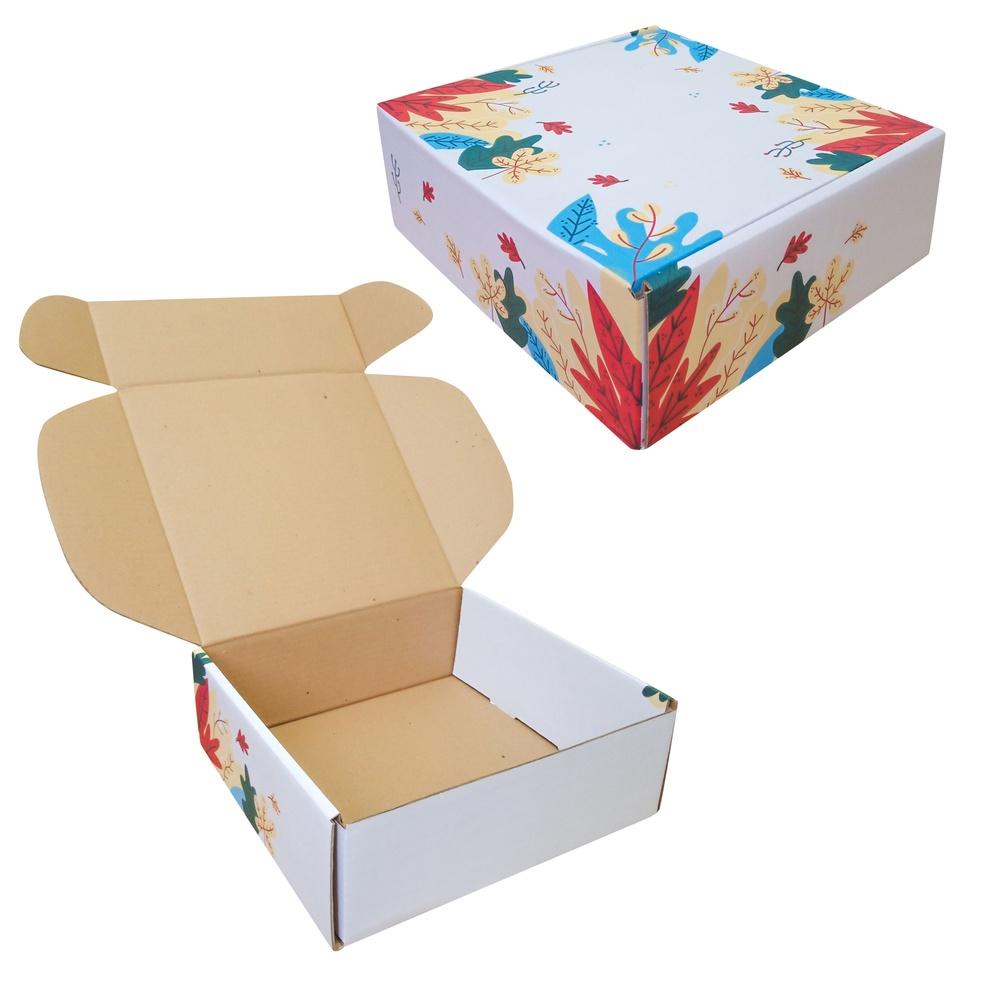 

ㅔ Depo Box 27x27x10 cm (Puding) Karton/Paking/Polos/Hampers/Boneka/Tart/floral/abstrak ⇓