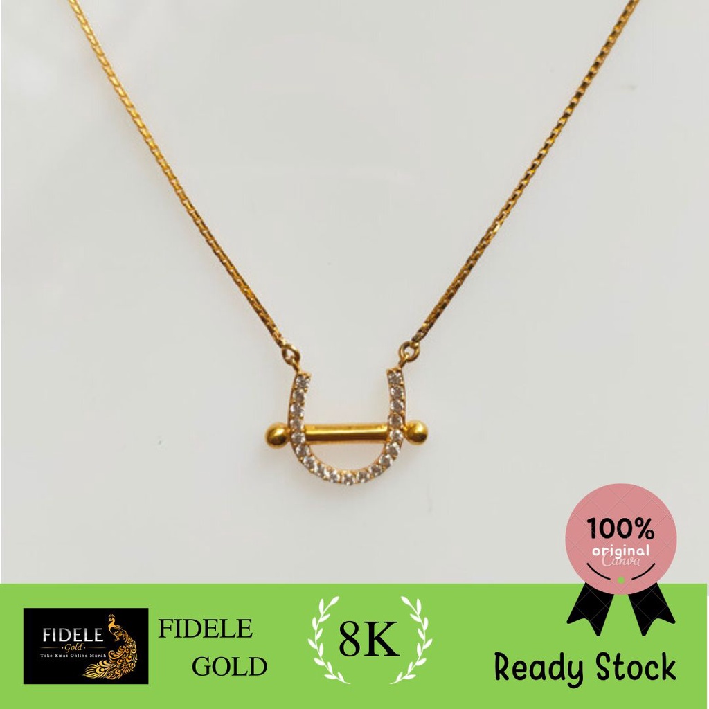 Kalung Italy U Kalung Emas Asli 375 Kalung Kadar Muda