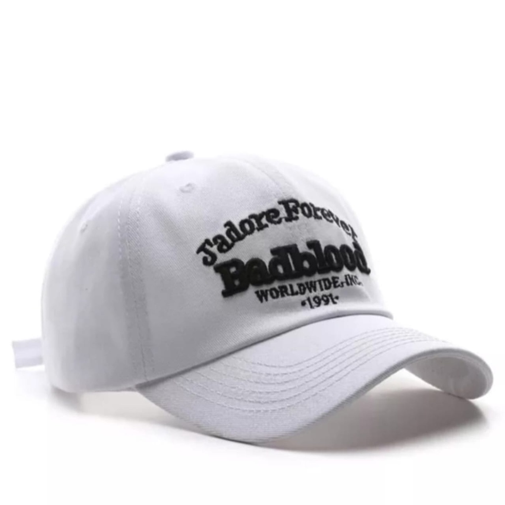 Best seller-Topi Unisex Cap Hat Cotton Material Bordir Badblood Baseball Terbaru 2022/topi baseball Distro termurah kualitas import