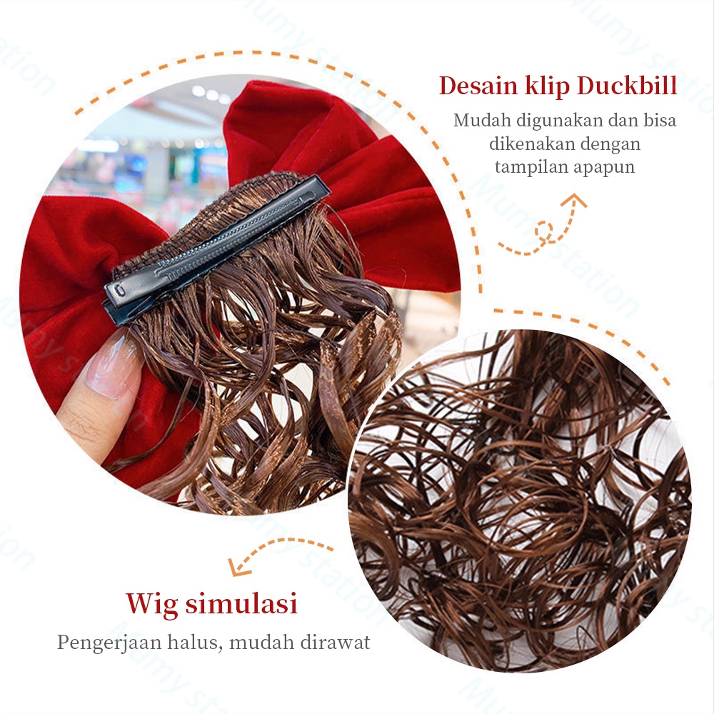 Mumystation jepit rambut wig anak/Jepit rambut anak perempuan