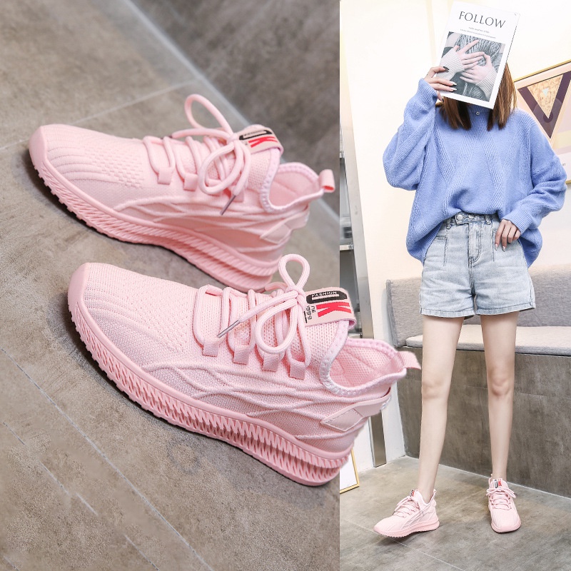 BEIER SHOES "FREE BOX" Sepatu Wanita Sneakers Trendy Bertali Fashion Sport Shoes Anti Slip Import Pr