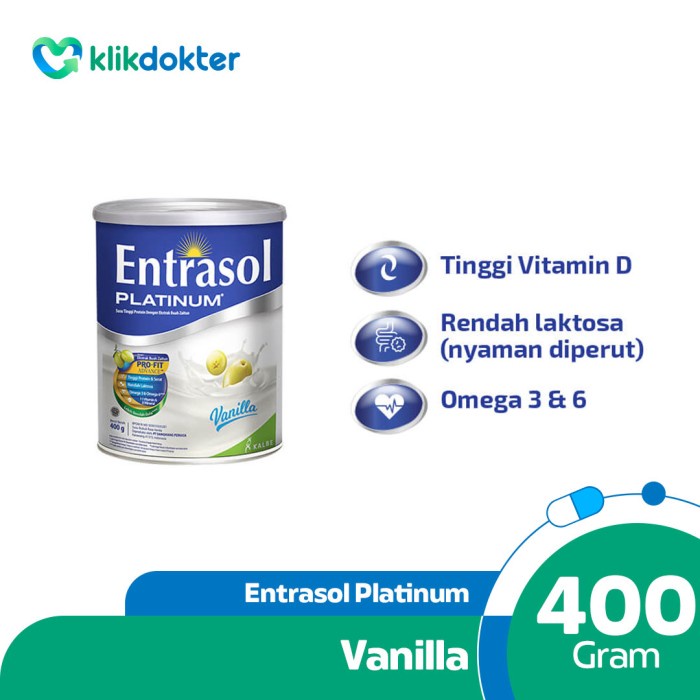 

[NEW] Entrasol Platinum Vanilla 400gr