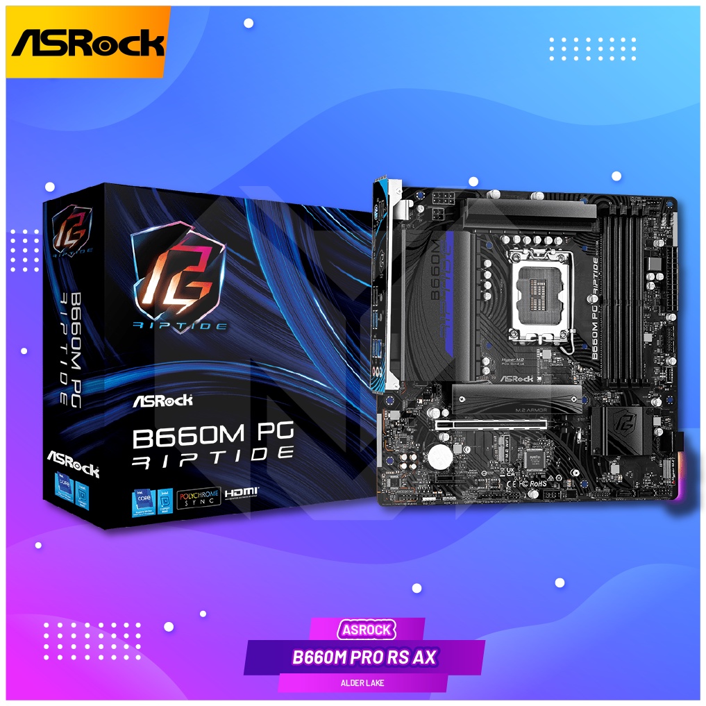 Jual Asrock B660M PRO RS AX Intel LGA1700 B660 DDR4 Alder Lake ...