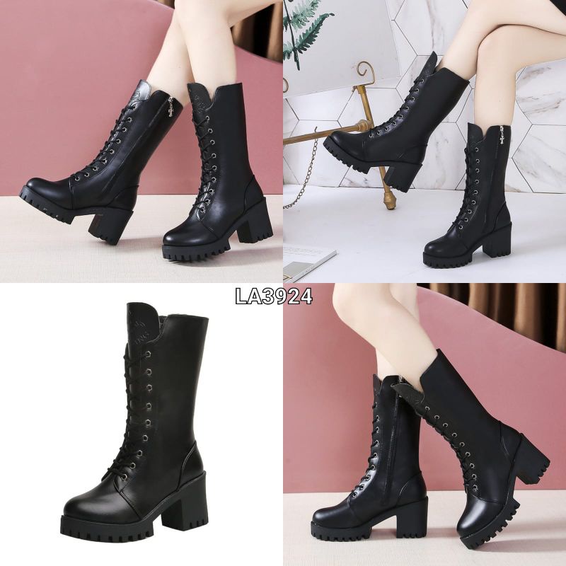 Boots winter leather fashion korea import LA3924