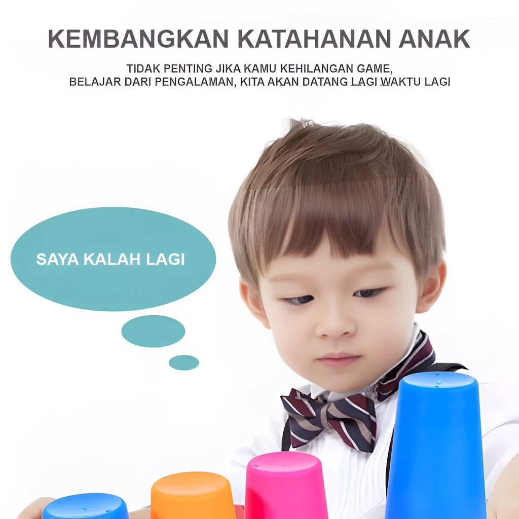 Mainan Edukatif Anak | Mainan Seru Untuk Keluarga Stocked Cup Gelas | Mainan Anak Laki Laki Mainan Edukasi 3-4-5-6 Tahun