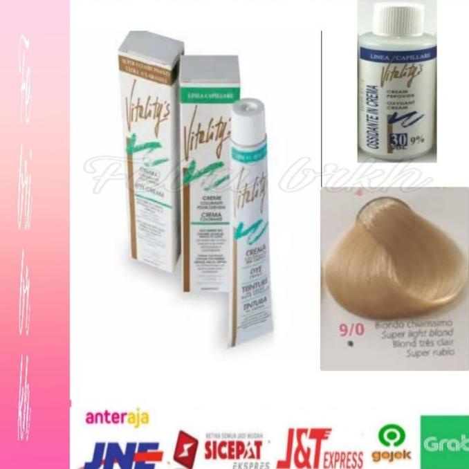 | VITALITY'S CAT RAMBUT NO 9/0 SUPER LIGHT BLONDE PLUS OXIDANT CREAM EE6464GR