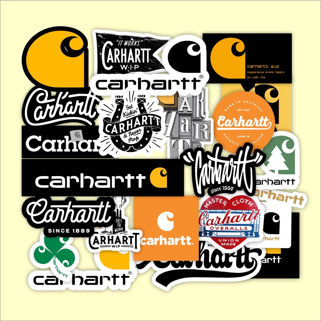 

UKURAN BESAR STIKER BRAND CARHARTTT ISI 22 PCS STIKER BRAND GRAFTAC WATERPROOF HIGH QUALITY METAL ROCK AND STRIPPING TUMBLR