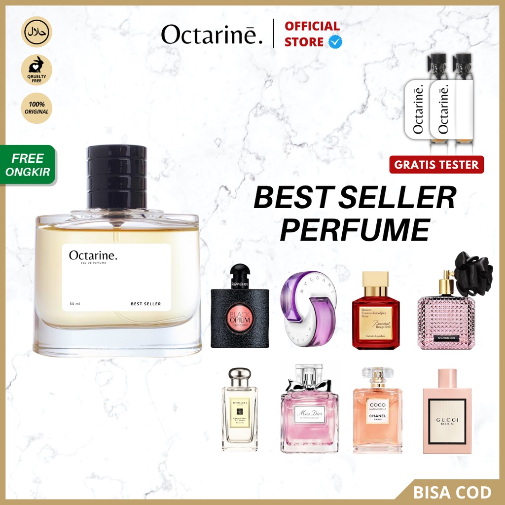 Octarine - Parfum Wanita BEST SELLER Tahan Lama Aroma Lembut Fresh Elegan Sexy | Parfume Pria Farfum Perfume Minyak Wangi Cowok Cewek Murah inspired Original