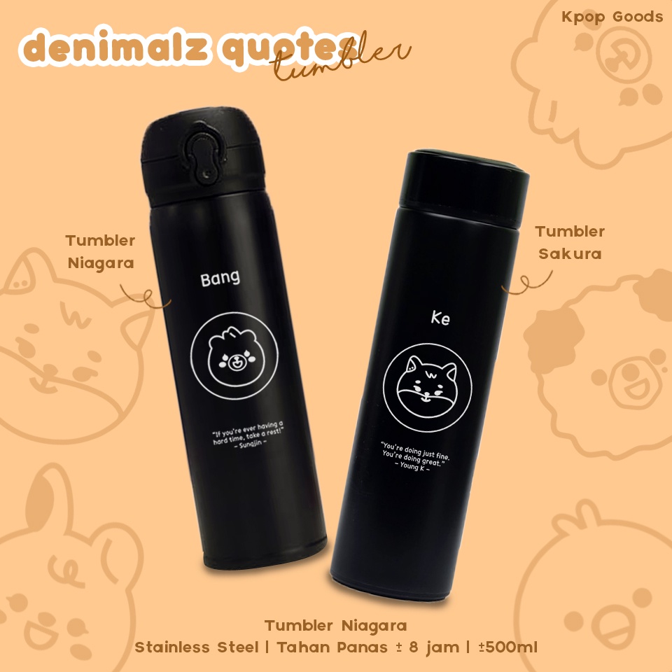 PRE ORDER!! Tumbler DAY6 Quotes Member