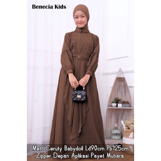 BENECIA KIDS DRESS/DRESS ANAK GADIS/DRESS LEBARAN ANAK