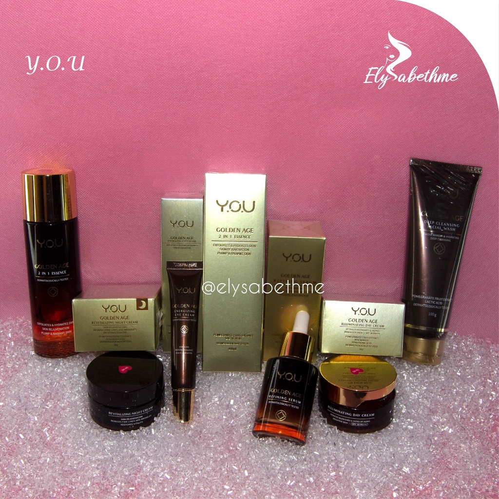 ✿ELYSABETHME✿ Y.O.U golden age skincare anti aging penuaan dini kerut garis halus