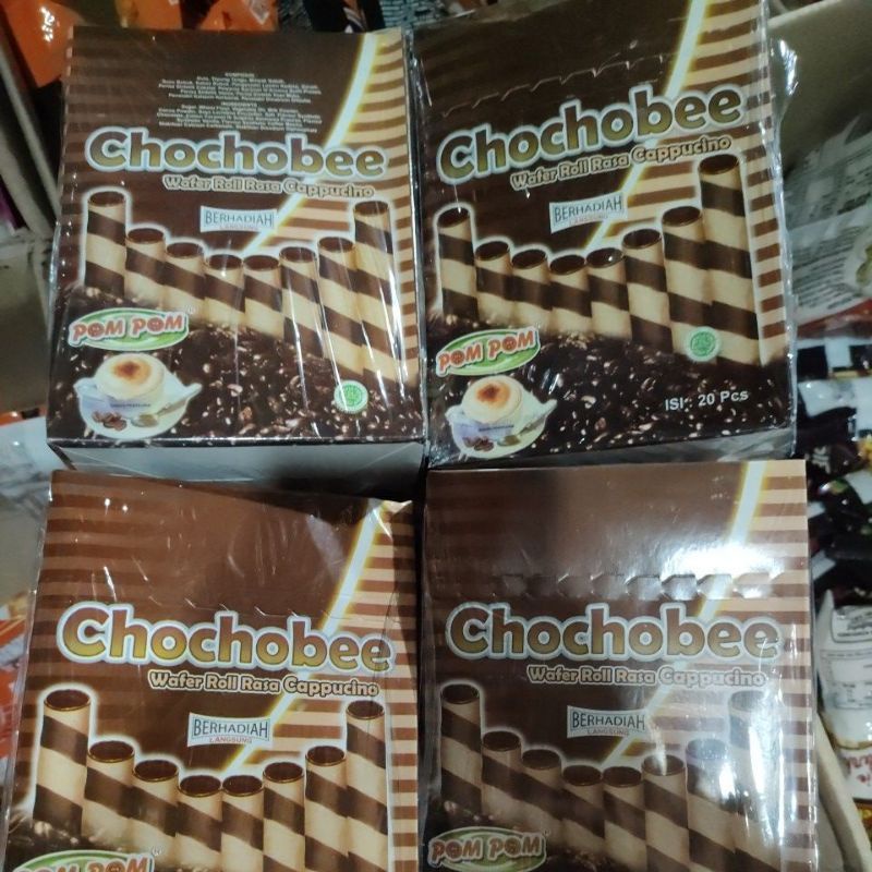 

Wafer Roll Astor Chocobee Wafer berhadiah Snack viral berhadiah rasa Cappucino isi 20 pcs