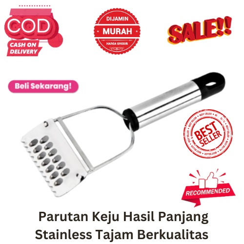 [BISA COD] PROMO Parutan Keju Hasil Panjang Stainless Tajam Berkualitas Parutan Gondrong Parutan Wortel Pengupas Kentang Parut Buah Pemarut Parutan Sayur Murah Terjangkau