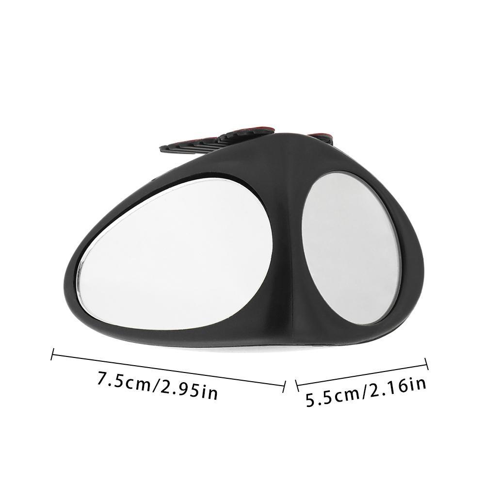 Preva 1buah Blind Spot Convex Mirror Adjustable Parkir Spion Belakang Yang Dapat Diputar Cermin Samping Mobil