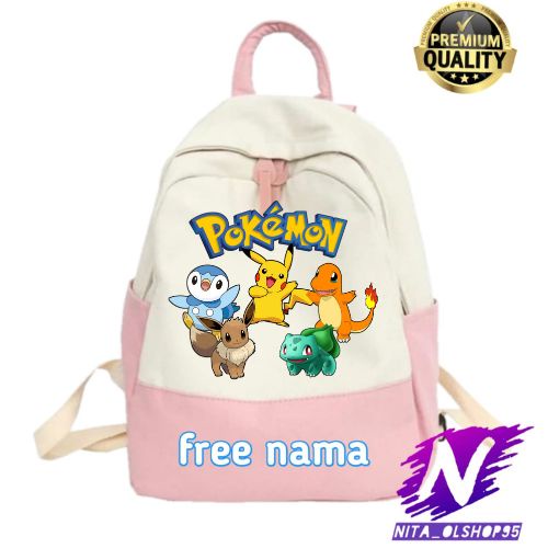 tas ransel sekolah anak pokemon