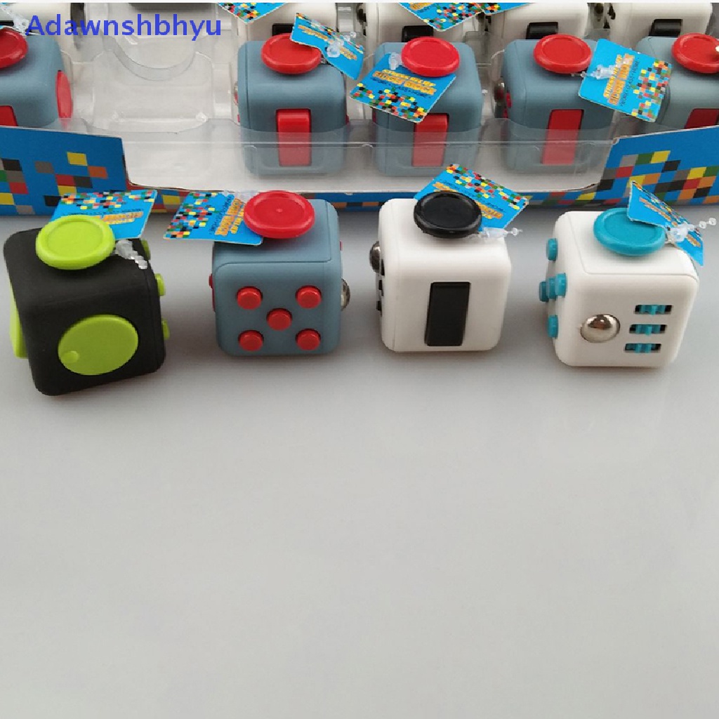 Adhyu Ralix Fidget Cube Mainan Kecemasan Penghilang Stress Fokus Perhatian Puzzle Kerja ID