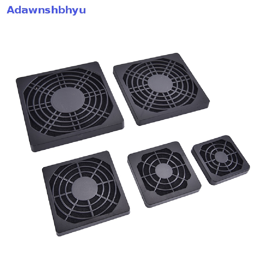 Adhyu 1Pc Pengaman Komputer Plastik Hitam Tahan Debu Dust Filterable PC Cooler Filter ID