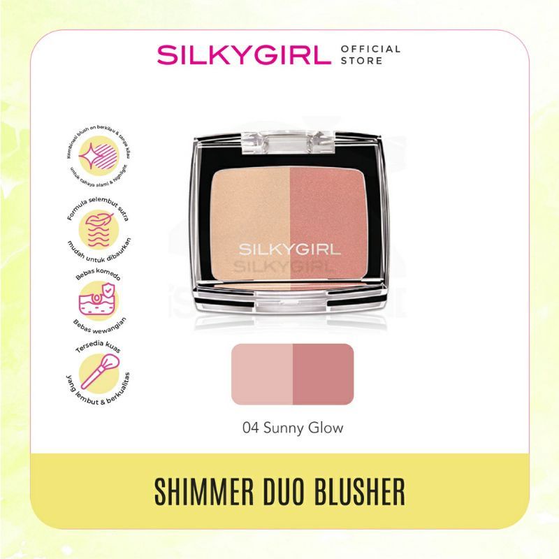 SILKYGIRL BLUSH-ON SHIMER DUO BLUSHER Silky Girl