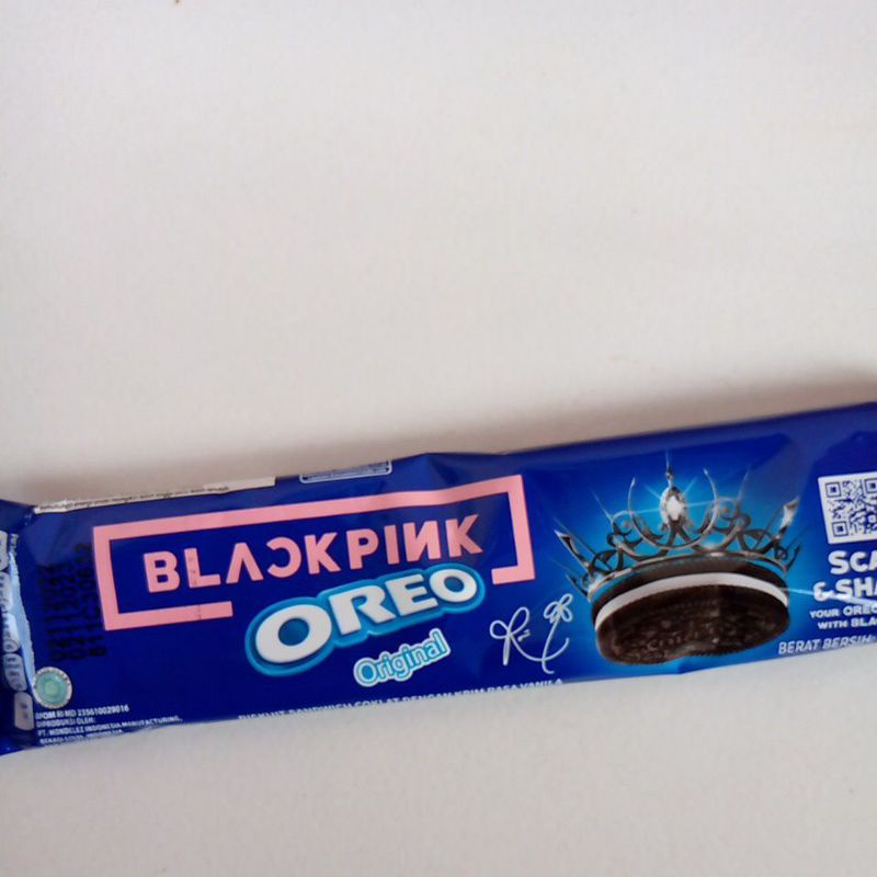 BOX - Oreo Biskuit Blackpink Limited Edition Original Krim 36.8g Isi 12pcs Cemilan Favorit Keluarga