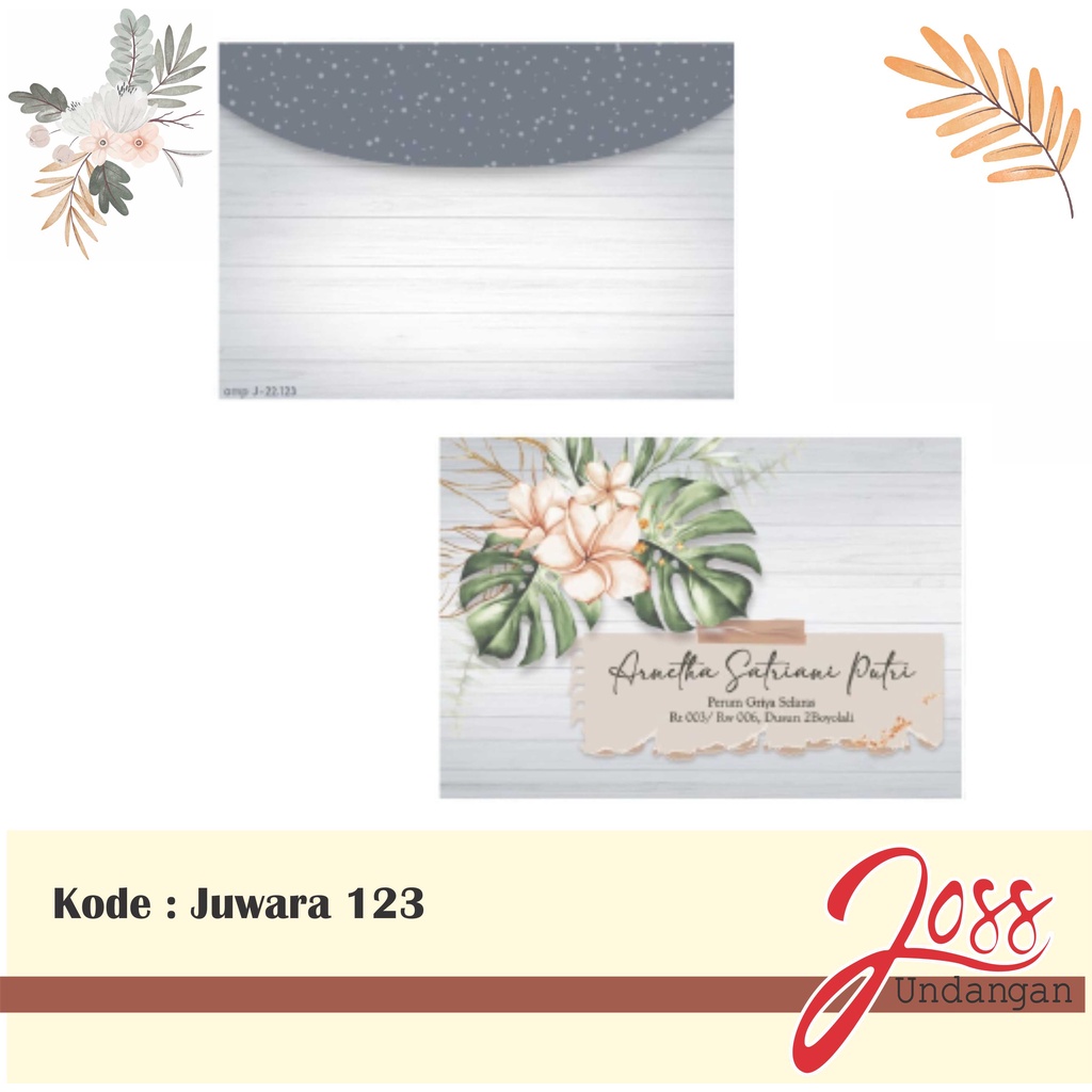 

Amplop Juwara 123 Isi 50pcs Tanpa Cetak