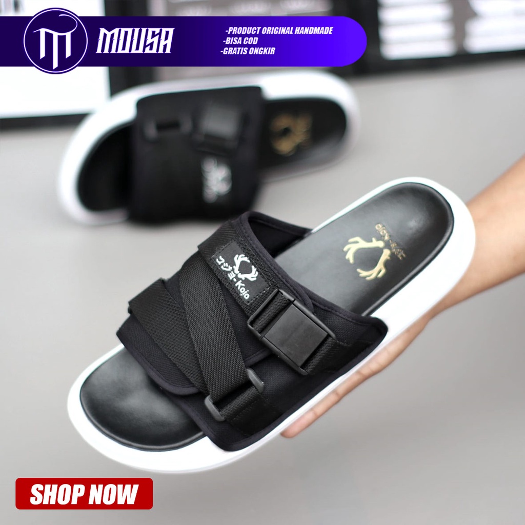 Sandal Slide Sandal Pria Sendal Flip Flop Ringan Terbaru Kekinian Nyaman Santai Mousa Aden