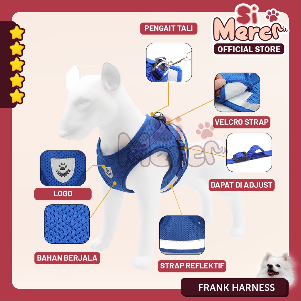 Rompi Kucing Harness Tali Tuntun | Rompi Kucing Anjing Murah | Tali Tuntun Murah | Cat Dog Leash Tali Tuntun Anjing Dog Puppie Kucing