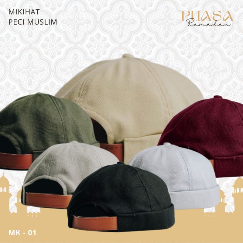Mikihat Peci Muslim Topi Kekinian Pria Anak dan Dewasa