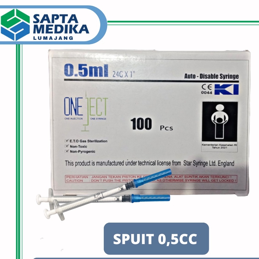 Syringe Oneject 0,5ml (24G x 1")