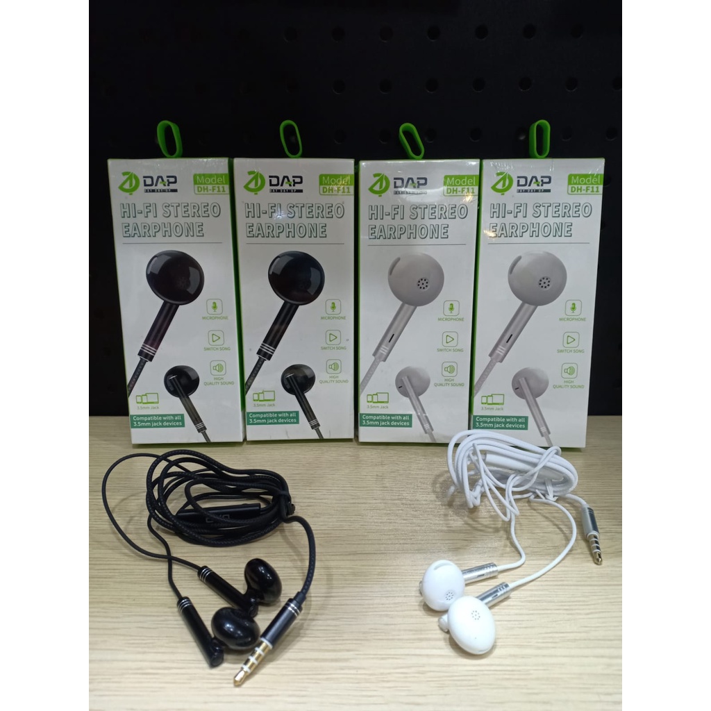 Headset With Mic DAP DH-F11 Hifi Headset Stereo Jack 3.5 120cm