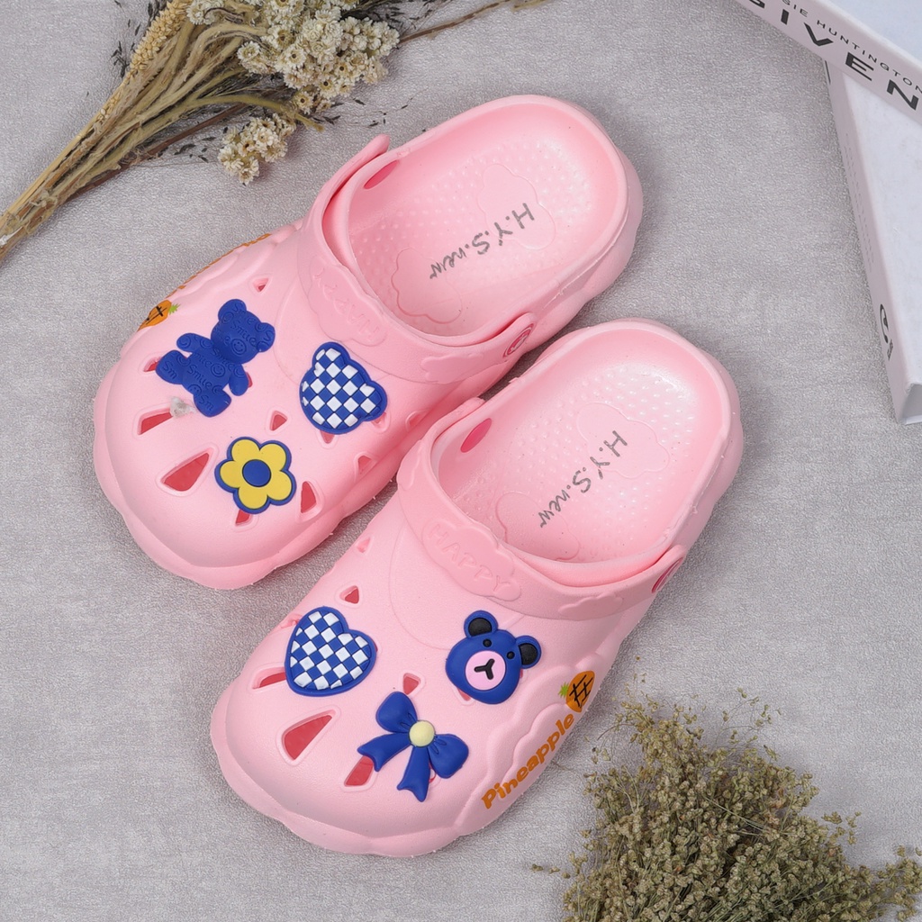 Sandal Anak Wanita Baim Bear Pita - Sandal Import Ukuran 26-35