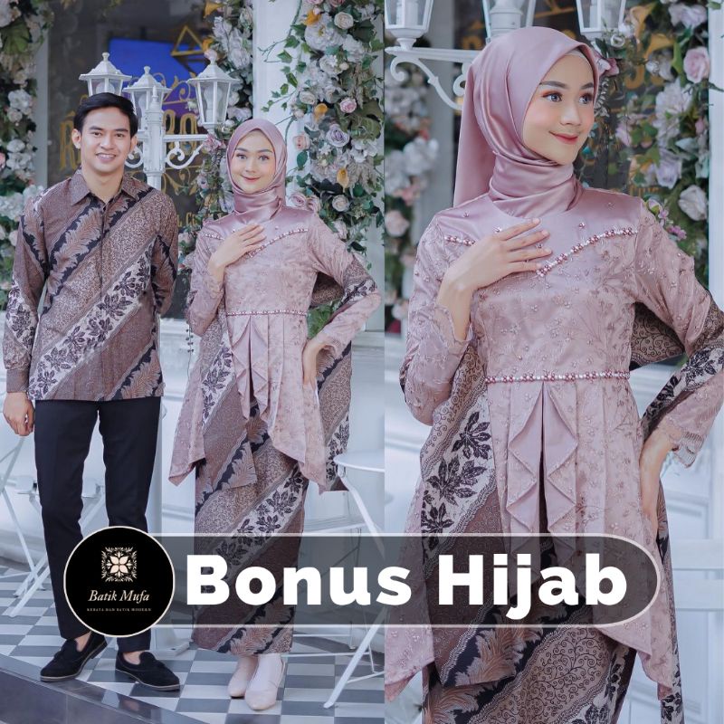 Set Kebaya Couple Laffeya Brown | KEBAYA BROKAT Kebaya tunangan kebaya lamara kebaya wisuda terbaru kebaya modern