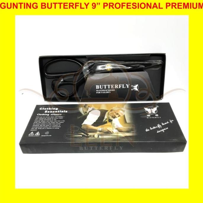 

Gunting Kain BUTTERFLY 9 Inch BAJA Premium Profesional Tailor LEEN