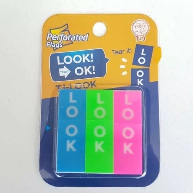 

KERTAS PENANDA/TOM&JERRY LABELS PERFORATED FLAGS TJ LOOK!OK!