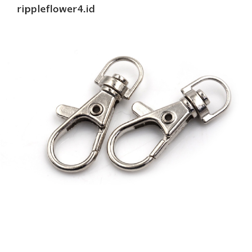 {rippleflower4.id} 10pcs/set Lobster Clasp Swivel Trigger Clip Snap Hook Tas Gantungan Kunci Mobil Gantungan Kunci~