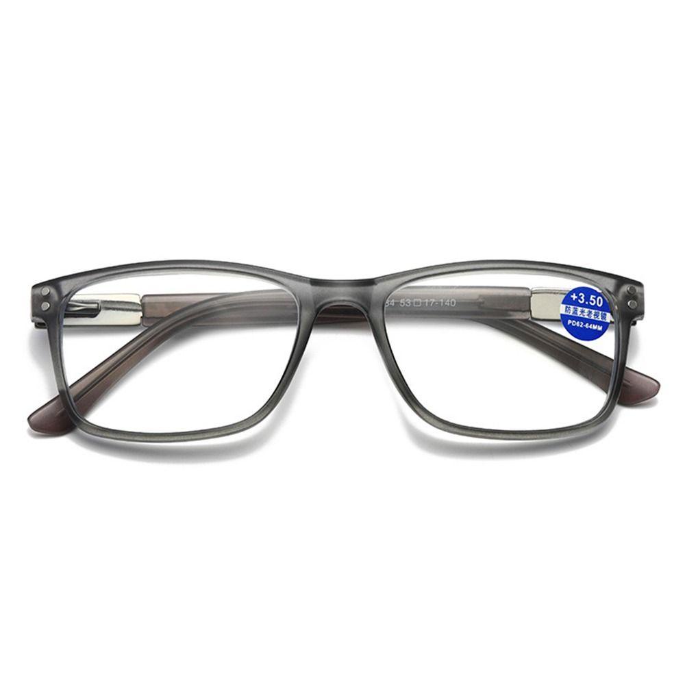 Kacamata Baca Nanas Fashion Frame Vintage Simple Anti-Cahaya Biru